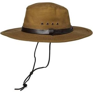 Filson Tin Cloth Bush Hat Large Dark Tan